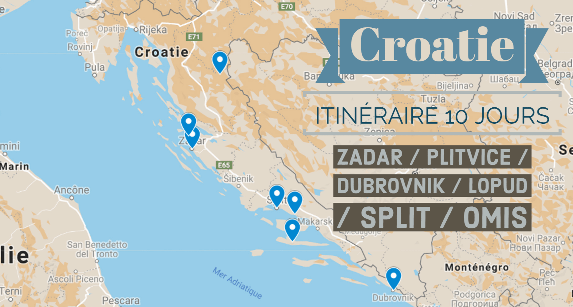 Croatie : Itinéraire de 10 jours